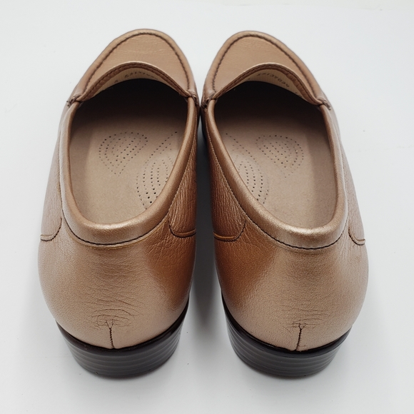 9S Slim SAS Simplify Copper Slip On Loafer Womens Tripad Shoes Leather - Picture 3 of 9